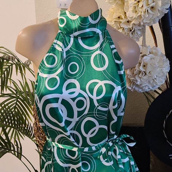 SALE RAMPAGE RETRO HALTER MULTI  CIRCLE MEDIUM TOP - Picture 4 of 16